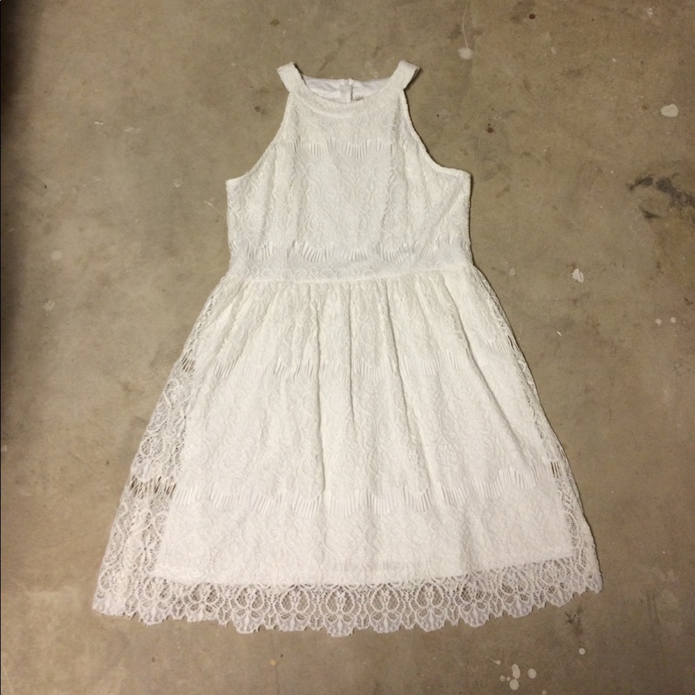 White Lace Dress XL