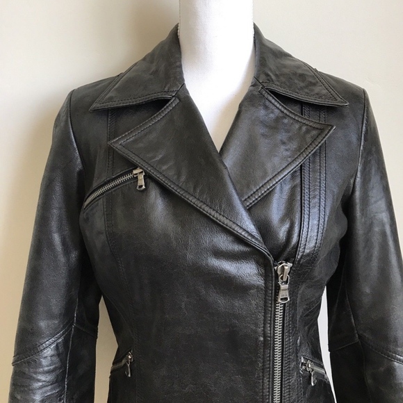 Express Real leather Moro jacket express size xs - Picture 5 of 8