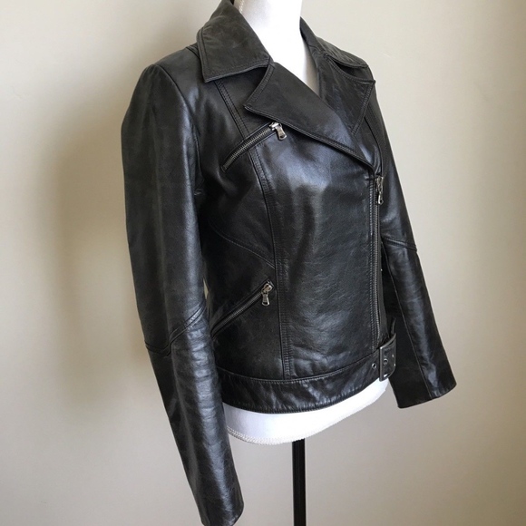 Express Real leather Moro jacket express size xs - Picture 6 of 8