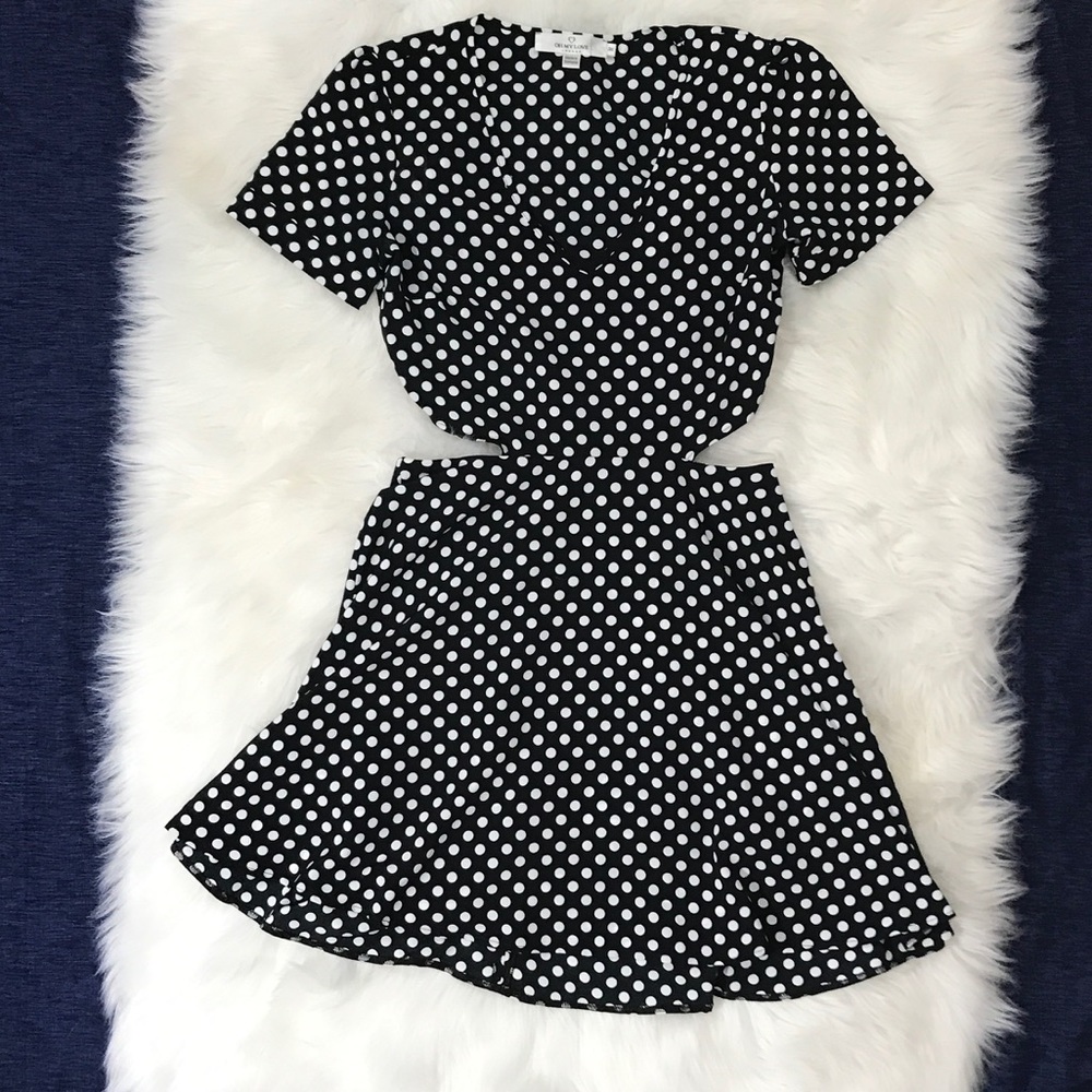 UO Oh My Love Polka Dot Dress