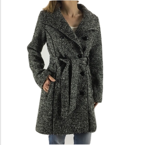 guess tweed coat