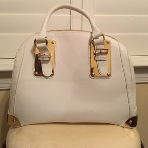 White & Gold Aldo Tote