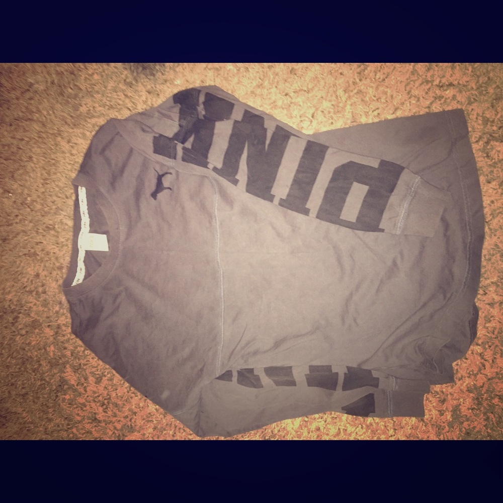 Pink long sleeve over size shirt