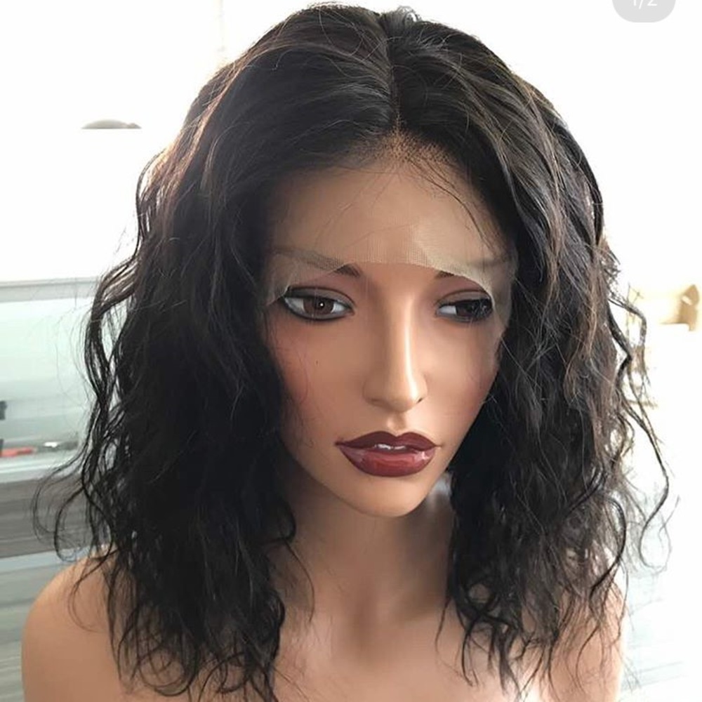 360 bob loose curl wig