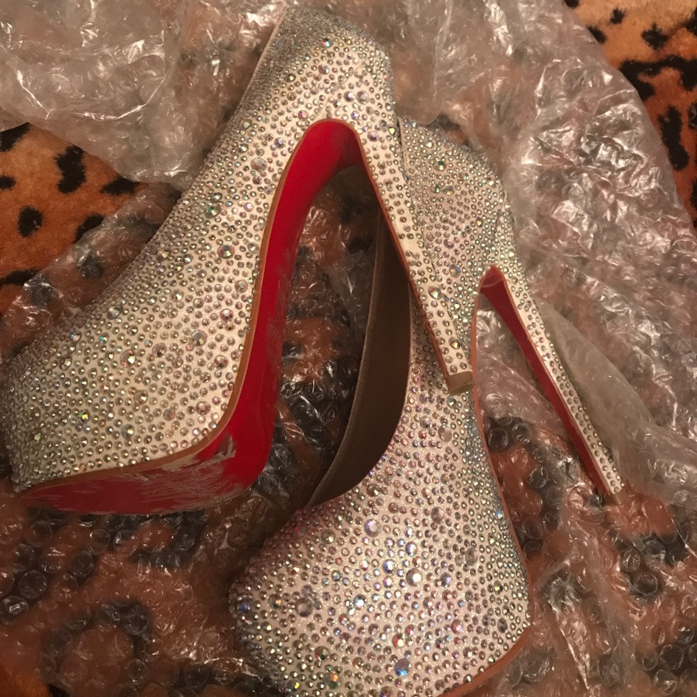 Worn once red bottom heels