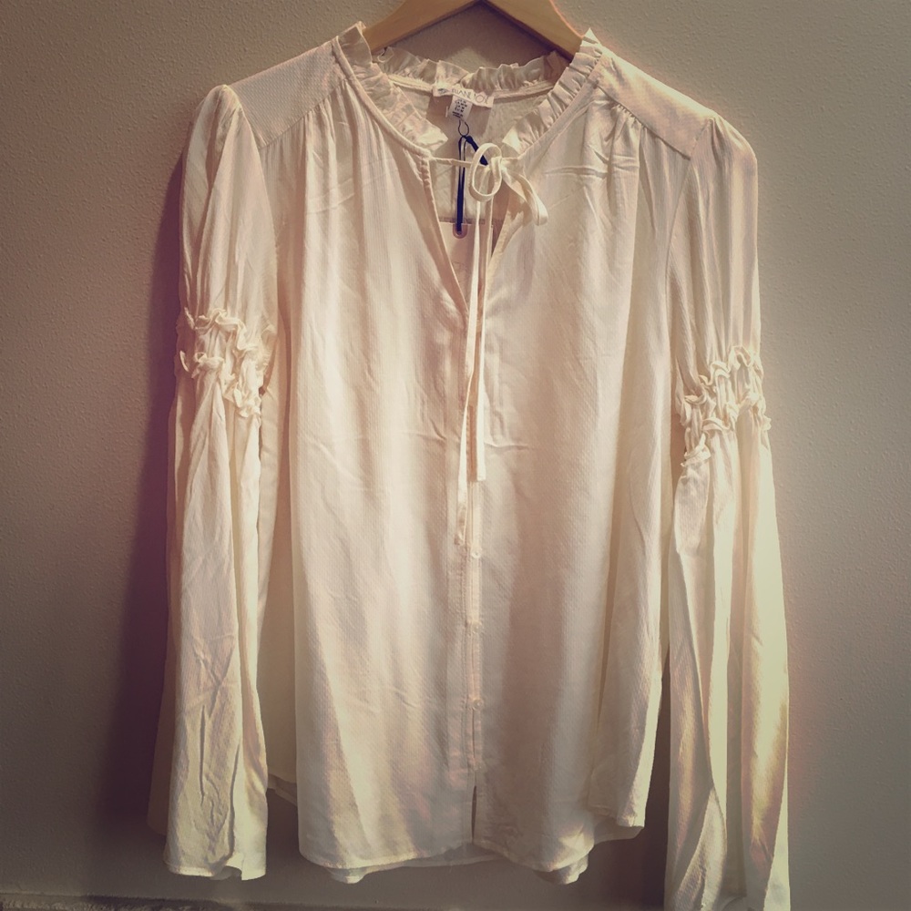 LAST CHANCE Eliane Rose cream peasant style top