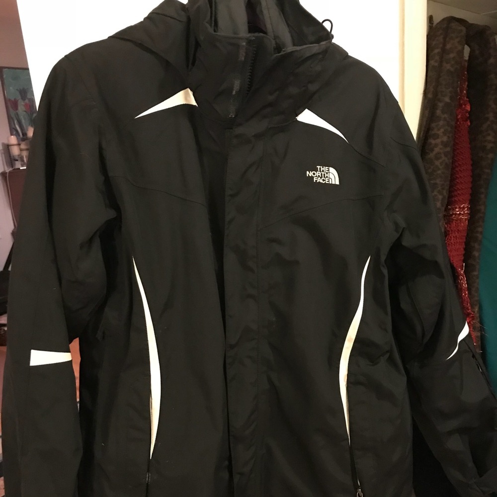 North Face Woman Large Black Triclimate Ski Jacket