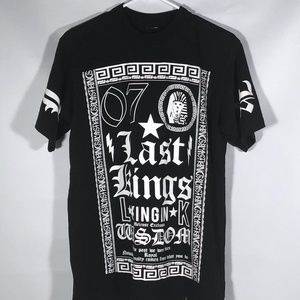 Last Kings Tyga Mens Black Graphic T-shirt