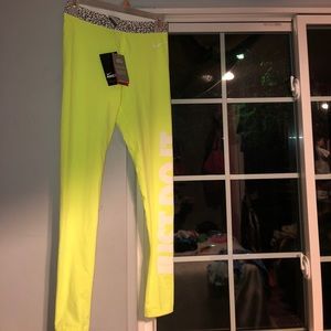 neon nike pro leggings