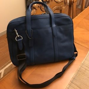 Blue coach briefcase
