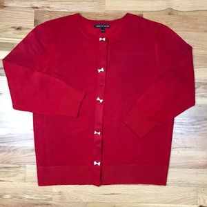 Cable & Gauge Red Sweater