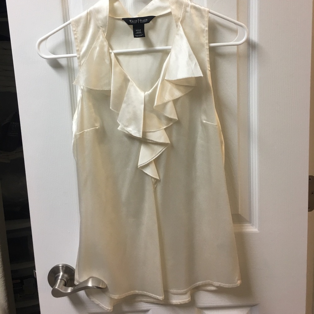 White House black market silk top