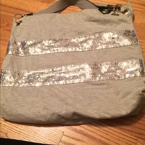 Gray bag with sequins