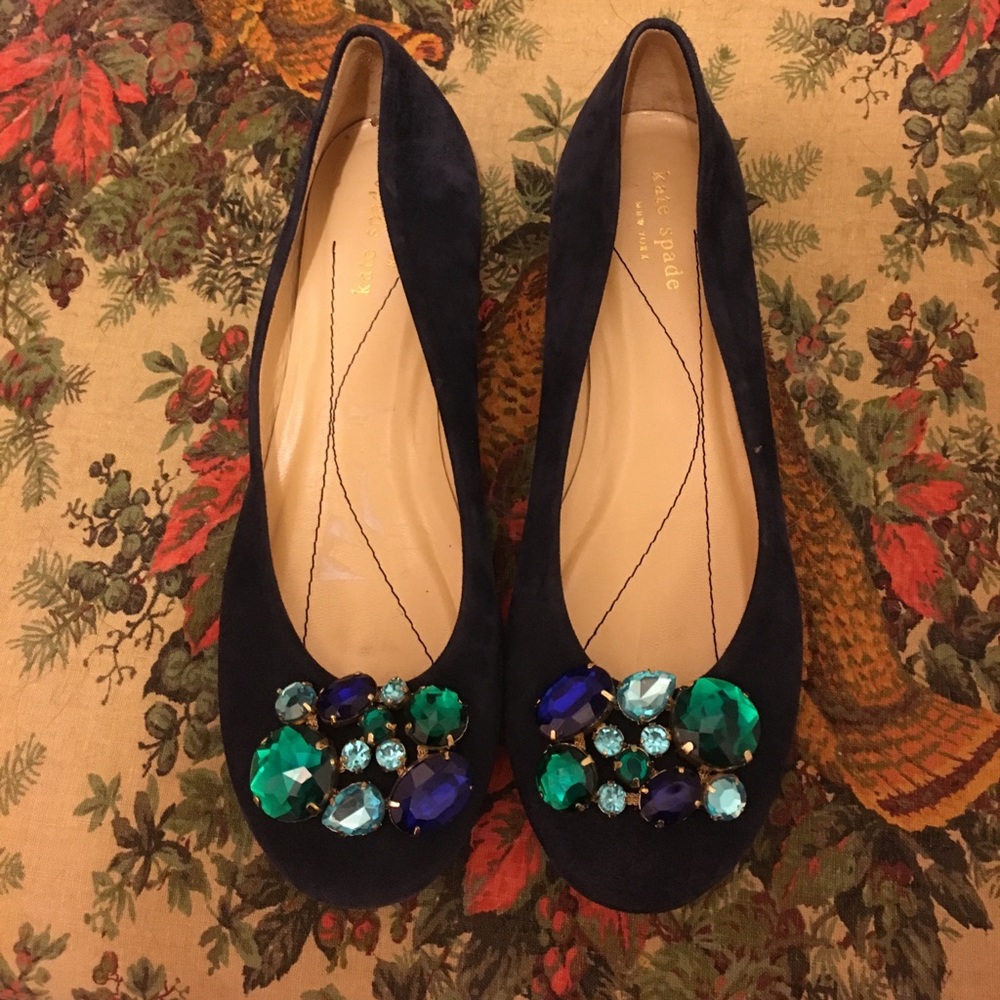 Kate Spade jeweled flats