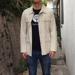 PRADA Tan Suede Safari Jacket