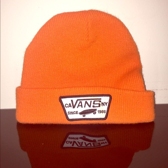 orange vans beanie