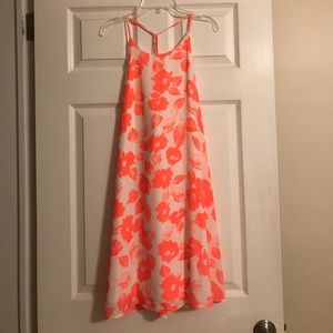 Pink floral dress