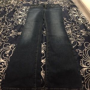 Size 27 dark wash Bebe bootcut jeans
