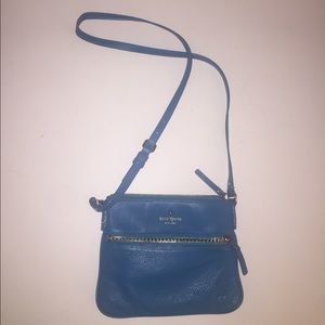 Turquoise Kate Spade leather crossbody