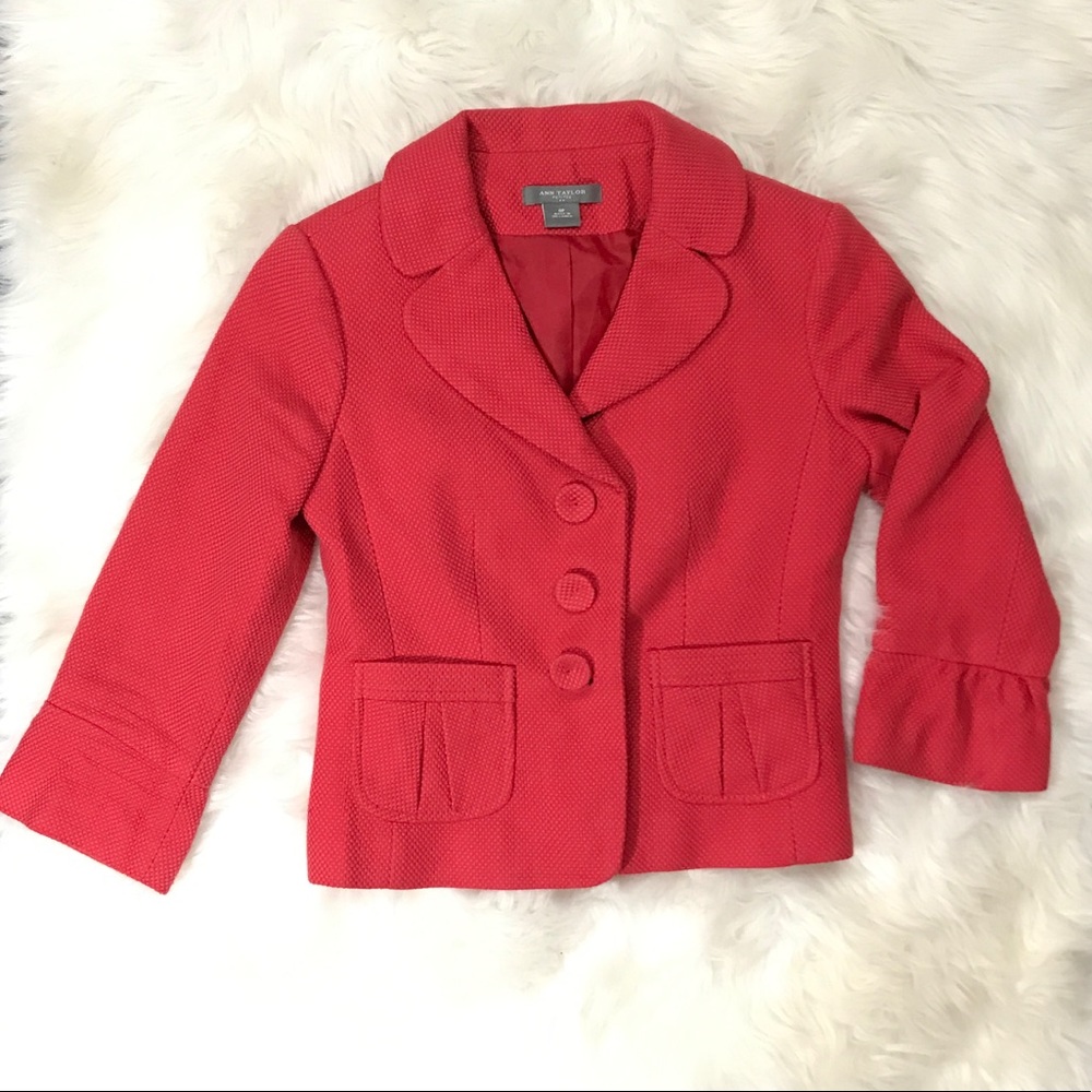 Ann Taylor Coral Blazer sz 0P