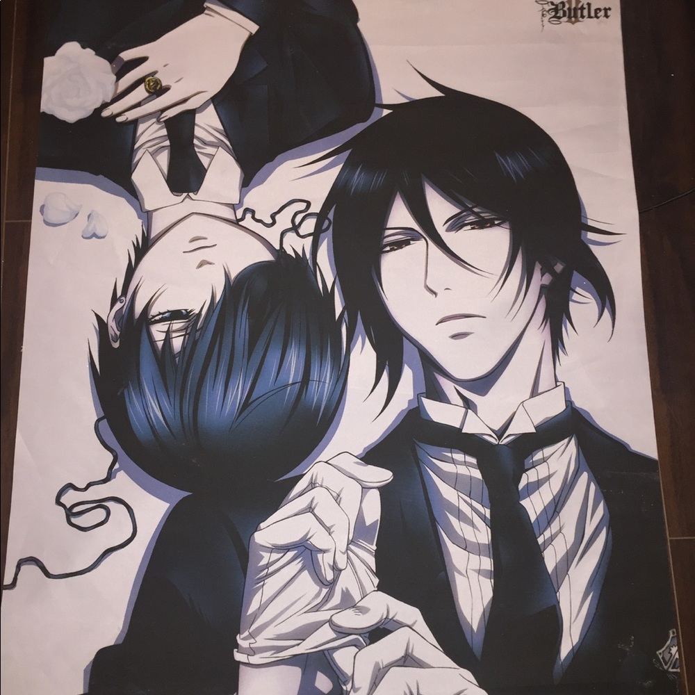 Black butler anime wall scroll
