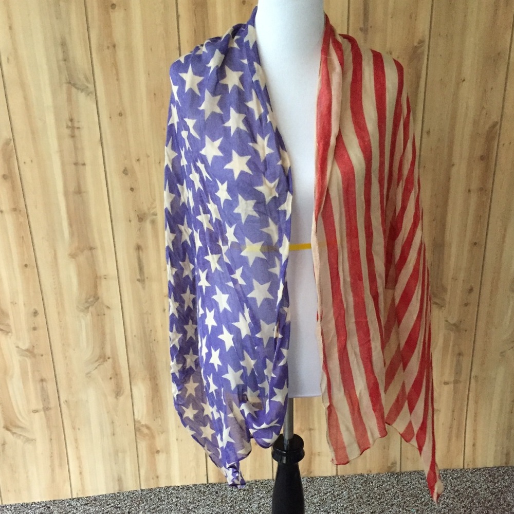 American Flag shawl/scarf