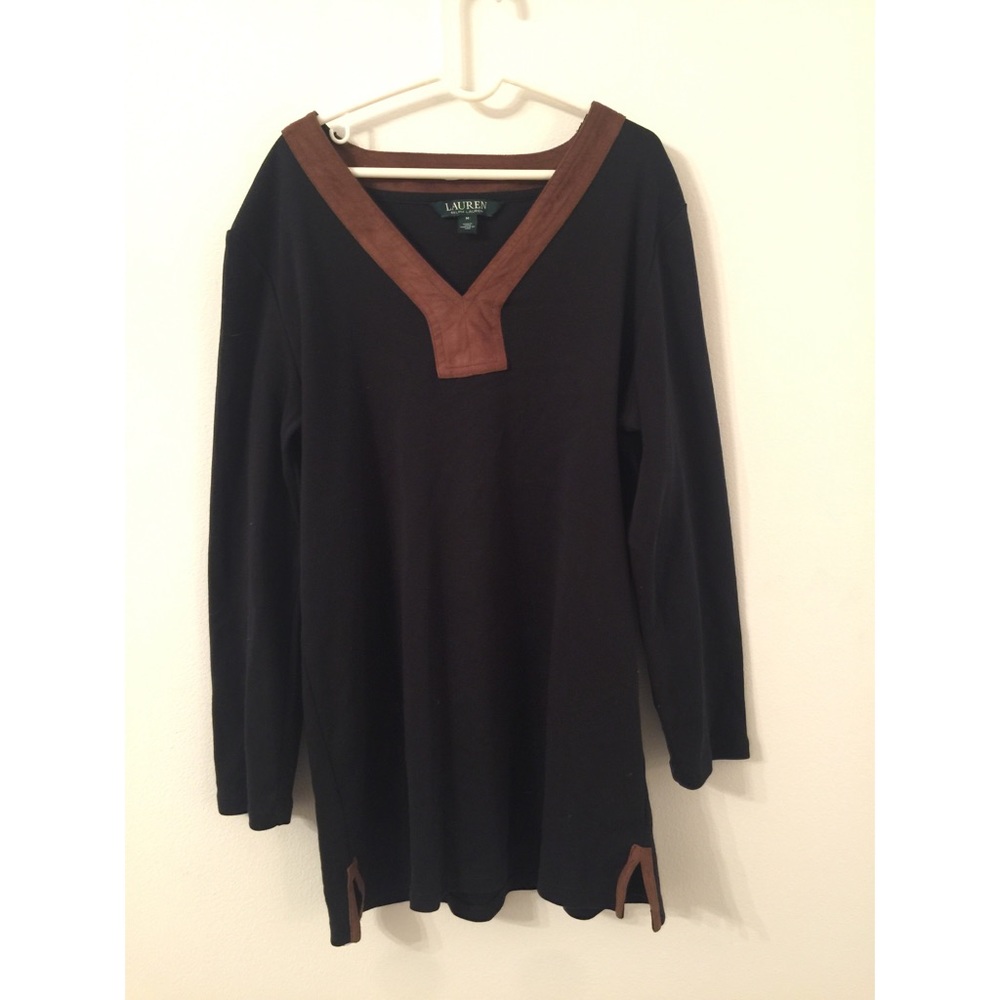 Ralph Lauren Suede Lined Top