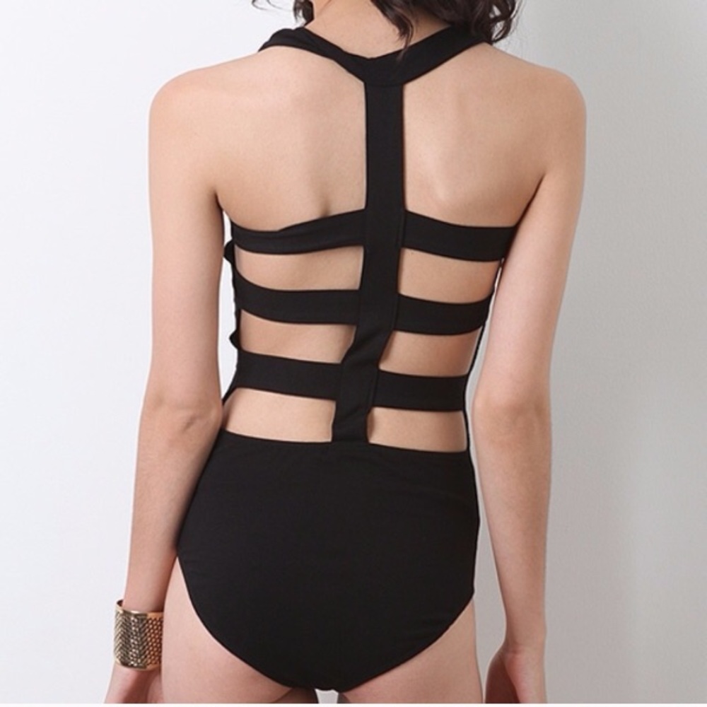 LAST ONE SIZE MEDIUM CUTOUT BODYSUIT
