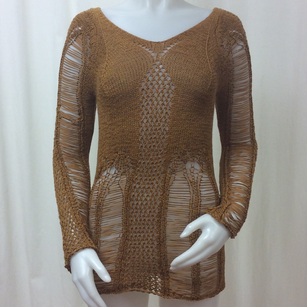 Torn by Ronny Kobo Mustard Longsleeve Sweater