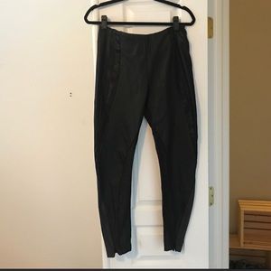 French Connection faux leather leggings