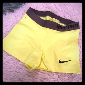 Nike Pro dri fit spandex shorts