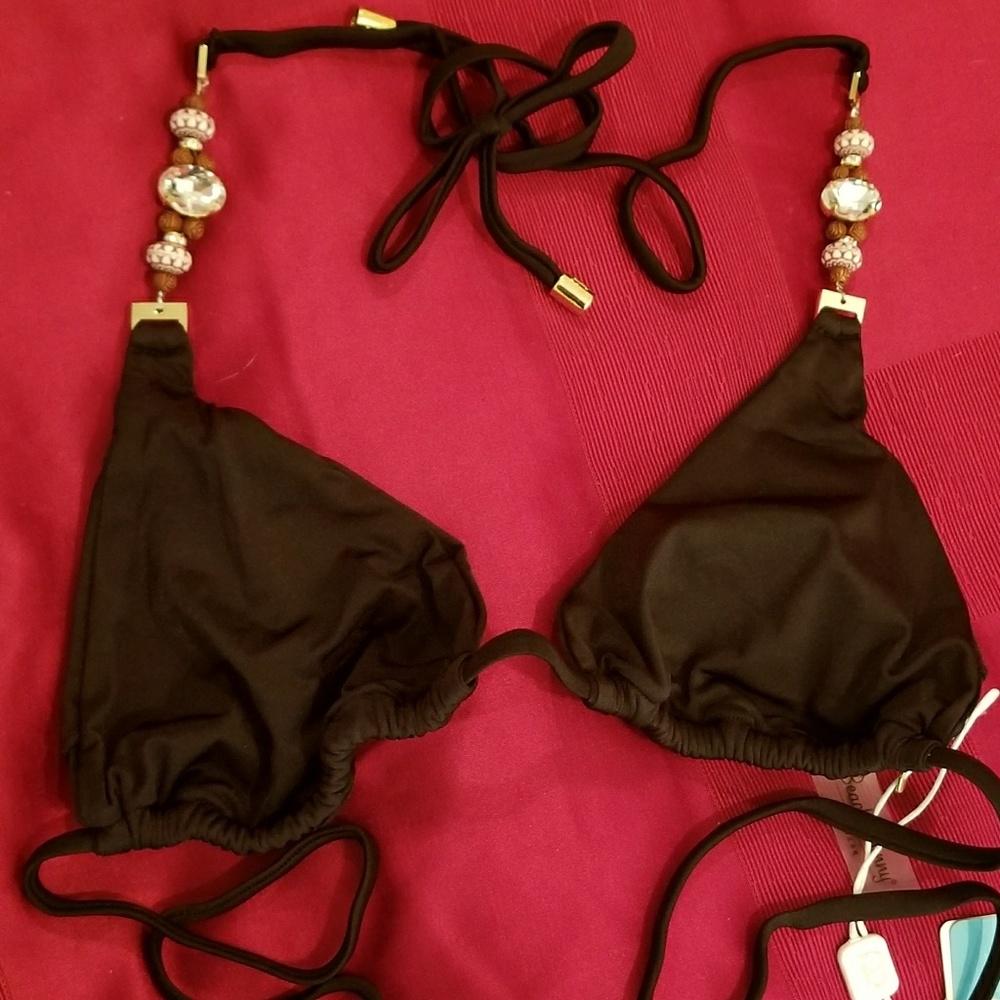 Beach Bunny ** Ticket To Paradise** triangle top.