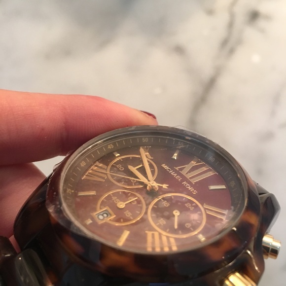 Michael Kors Bradshaw Chronograph Tortoise Watch