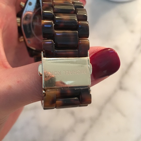 Michael Kors Bradshaw Chronograph Tortoise Watch