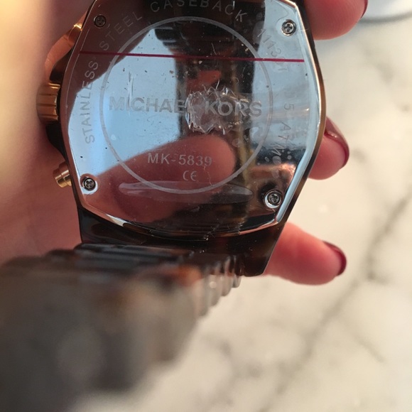 Michael Kors Bradshaw Chronograph Tortoise Watch main image 5