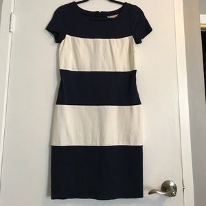 Banana Republic Horizontal Stripe Dress Sz 2