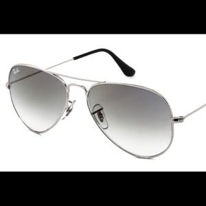 Ray Ban Aviator Sunglasses in White