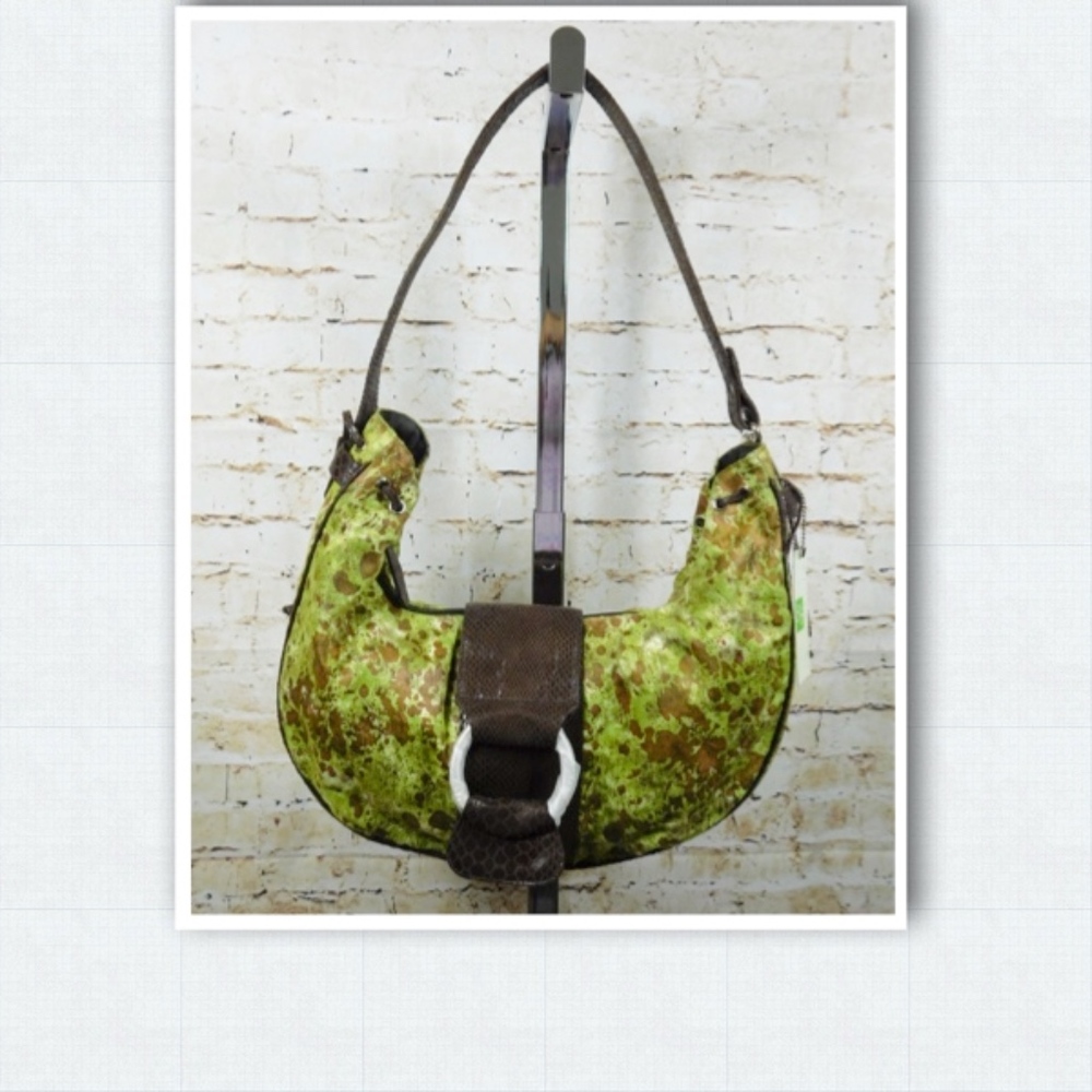 Handmade SXS Collection Hobo Bag - Green