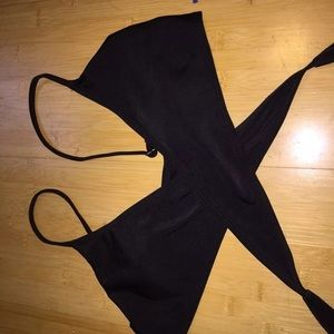 Black bikini top