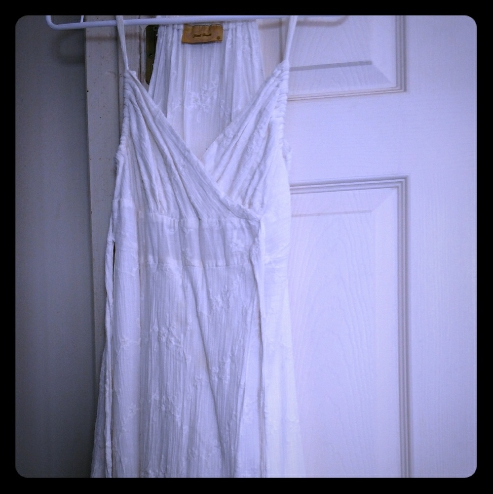 White Cotton Summer Dress