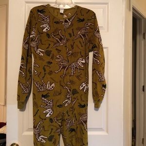 Circo Women’s  fleece dinosaur zip up onesie XL