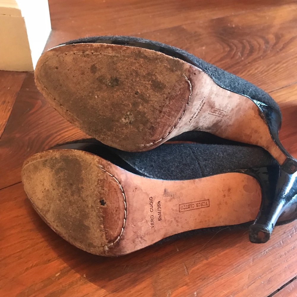 VINCE CAMUTO Emmi Platform Suede Tassle Pumps 6.5 - Picture 5 of 8