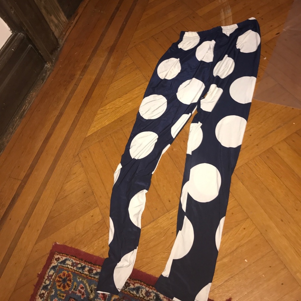 Polka Dot Leggings. Handmade.