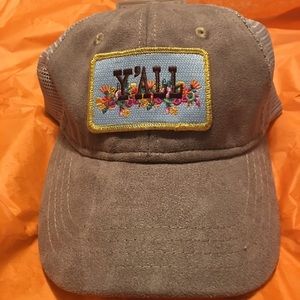 Judith March Suede trucker hat NWOT
