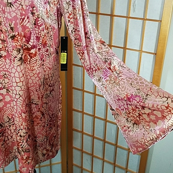 Alex Marie blush pink and wine velvet tunic (NWT) - Picture 3 of 8