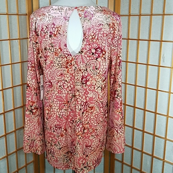 Alex Marie blush pink and wine velvet tunic (NWT) - Picture 4 of 8