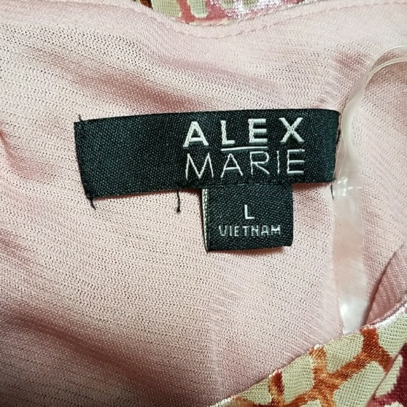 Alex Marie blush pink and wine velvet tunic (NWT) - Picture 7 of 8