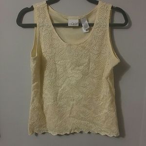 Cream lace cami