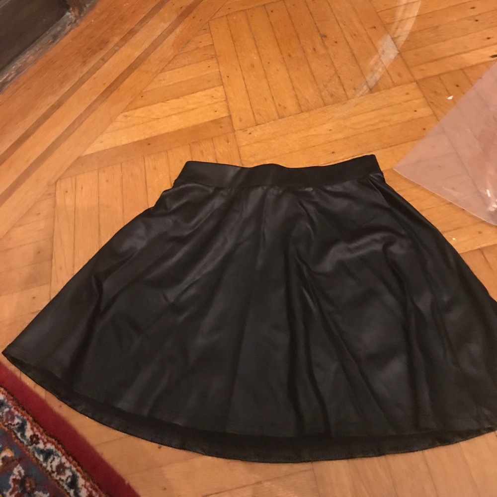 Faux Leather Skirt