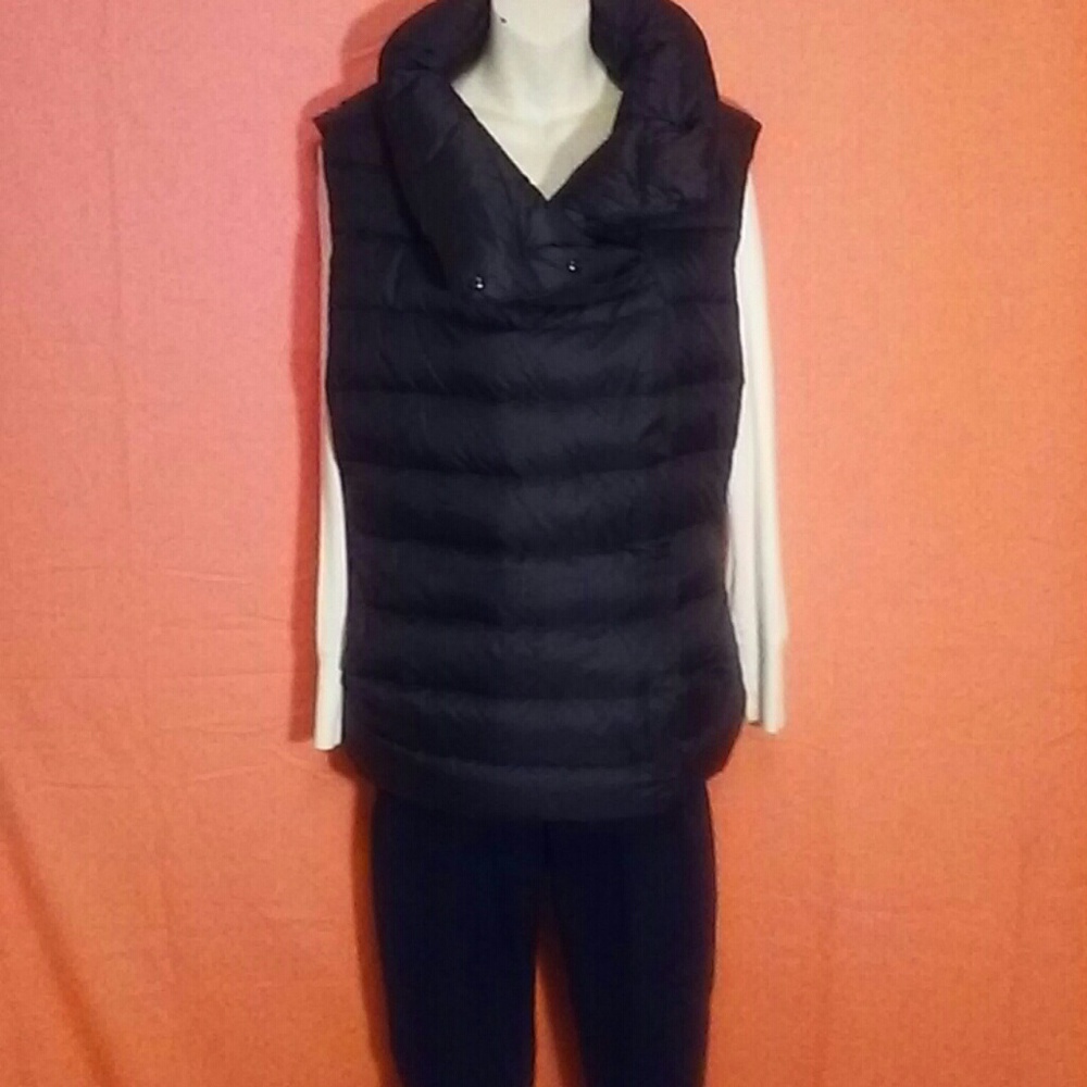 Ralph Lauren Black Vest 90% Down 10% Feather Large